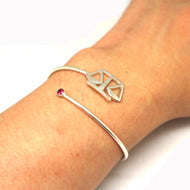 Silver Lawyer Scale Of Justice Bracelet