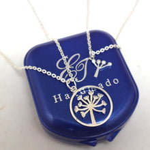 Load image into Gallery viewer, Silver Dandelion Necklace Mother Daughter
