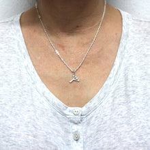 Load image into Gallery viewer, Silver Dandelion Necklace Mother Daughter

