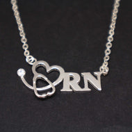Registered Nurse Stethoscope Necklace