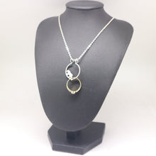 Load image into Gallery viewer, Silver Tiger Ring Holder Necklace
