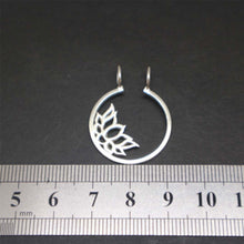 Load image into Gallery viewer, Lotus Flower Ring Holder Necklace
