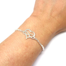 Load image into Gallery viewer, Silver Polyamory Bangle Bracelet
