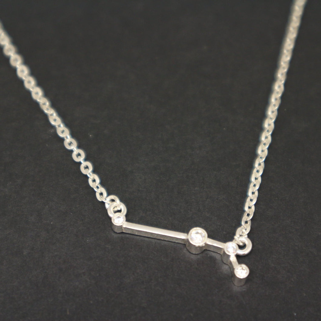 Silver Aries Constellation Necklace