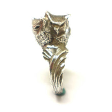 Load image into Gallery viewer, Silver Owl Ring for Mother
