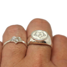 Load image into Gallery viewer, Polyamory Signet and Stacking Ring
