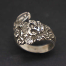 Load image into Gallery viewer, Vintage Inspired Skull Spoon Ring
