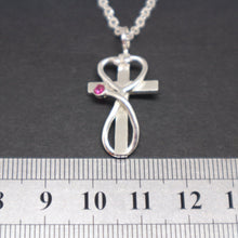 Load image into Gallery viewer, Nurse Prayer Stethoscope Cross Necklace
