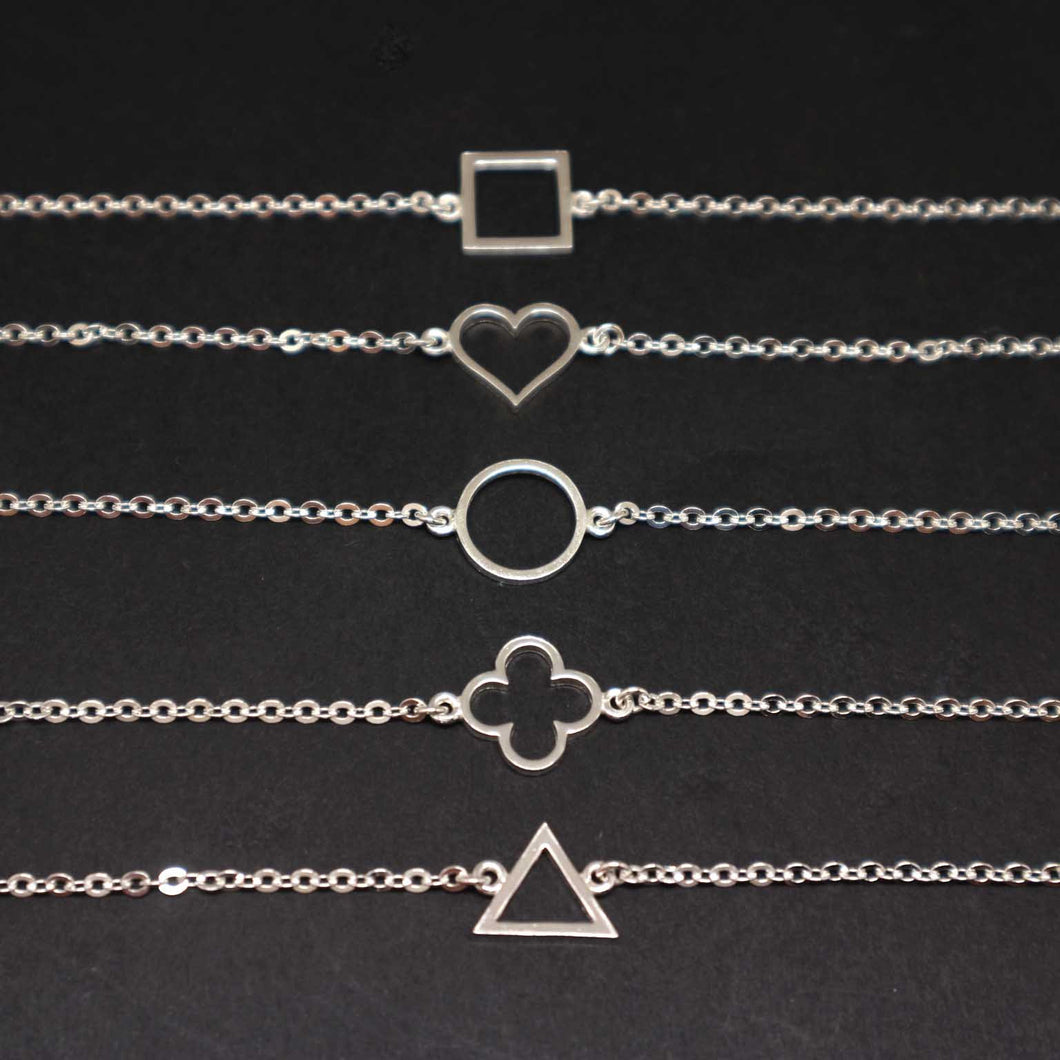 Silver Geometric Bracelet