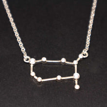 Load image into Gallery viewer, Silver Germini Constellation Necklace
