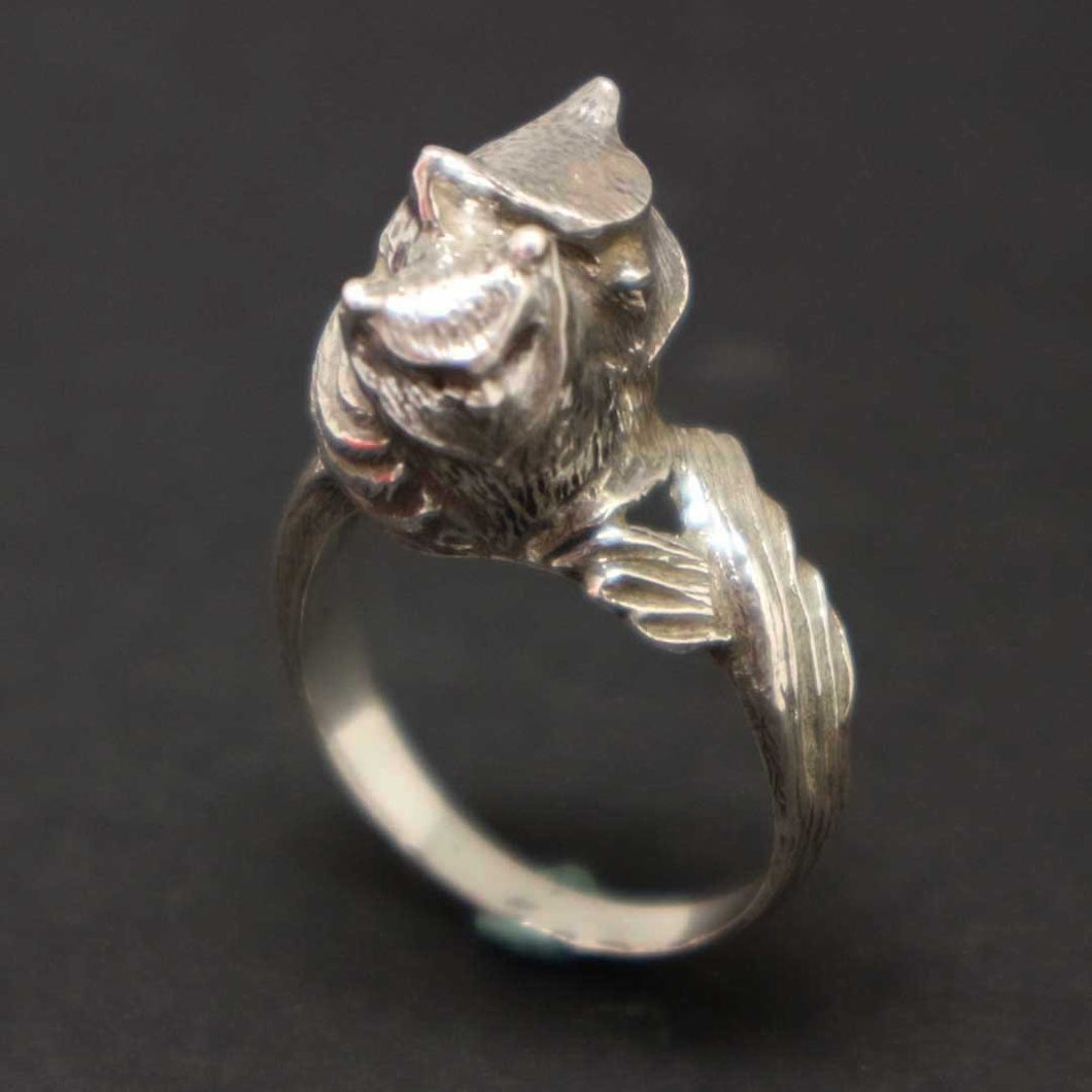 Silver Owl Ring for Mother