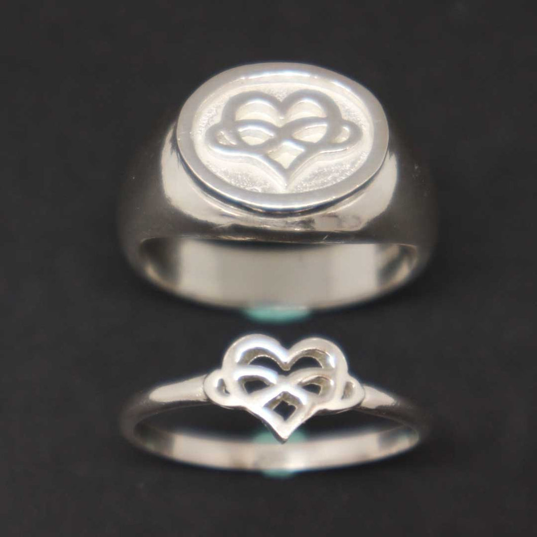 Polyamory Signet and Stacking Ring