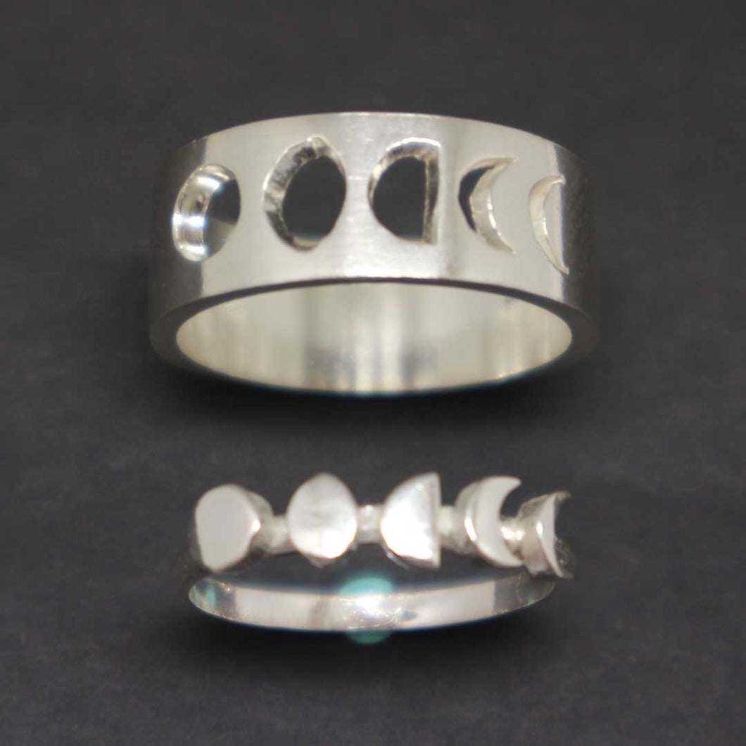 Moon Phases Promise Ring for Couple