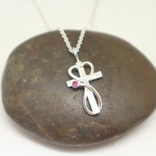 Load image into Gallery viewer, Nurse Prayer Stethoscope Cross Necklace
