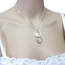 Load image into Gallery viewer, Silver Hippopotamus Ring Holder Necklace
