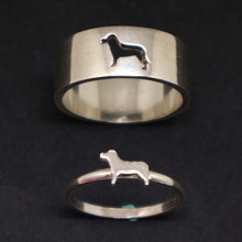 Load image into Gallery viewer, Dog Couple Set Promise Ring

