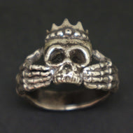 Skull Claddagh Ring for Men