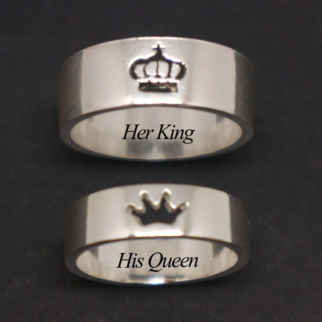 Crown Promise Ring for Couples