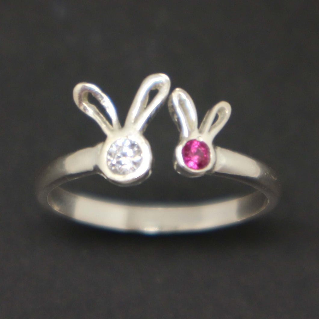 Mother and Child Bunny Ring