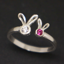 Load image into Gallery viewer, Mother and Child Bunny Ring
