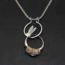 Load image into Gallery viewer, Bunny Ring Holder Necklace
