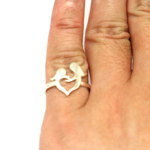 Load image into Gallery viewer, Mother and Daughter Heart Ring
