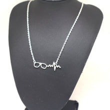 Load image into Gallery viewer, Optometrist Eye Glasses Heartbeat Necklace
