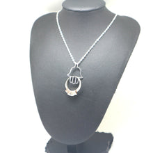 Load image into Gallery viewer, Hamsa Hand Ring Holder Necklace

