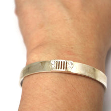 Load image into Gallery viewer, Silver Jeep Bangle
