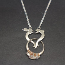 Load image into Gallery viewer, Shark Mermaid Ring Holder Necklace
