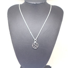 Load image into Gallery viewer, Silver Volleyball Necklace
