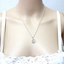 Load image into Gallery viewer, Silver Volleyball Necklace
