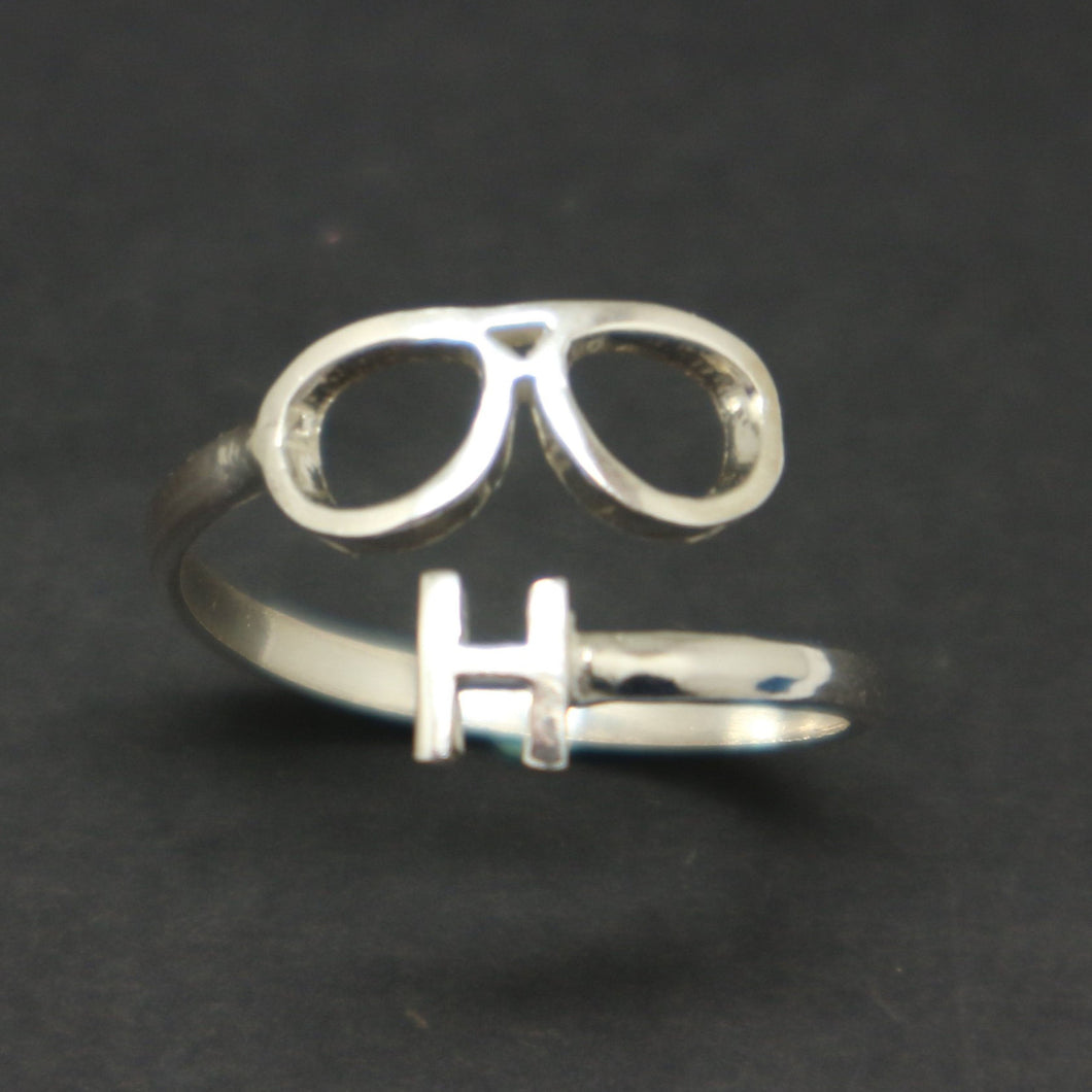 Personalized Initial Optometrist Ring