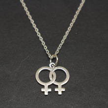 Load image into Gallery viewer, Lesbian Symbol Necklace
