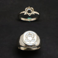 Silver Adoption Matching Ring for Couple