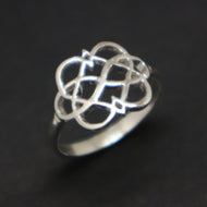 Polyamory Infinity Heart Ring