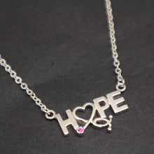 Load image into Gallery viewer, Hope Stethoscope Necklace
