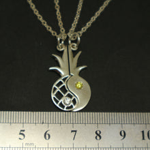 Load image into Gallery viewer, Pineapple Yin Yang Couple Necklaces Set
