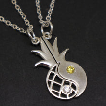 Load image into Gallery viewer, Pineapple Yin Yang Couple Necklaces Set
