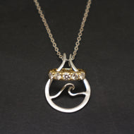 Wave Ring Holder Necklace