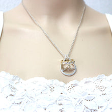 Load image into Gallery viewer, Wave Ring Holder Necklace

