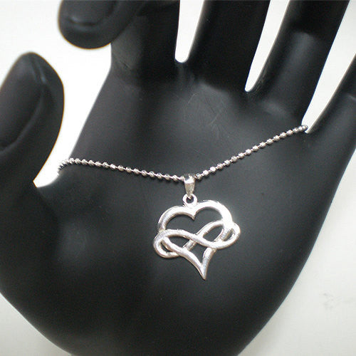 Polyamory Heart Infinity Necklace