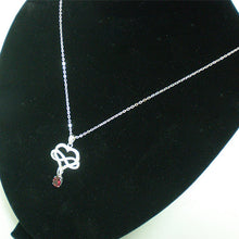 Load image into Gallery viewer, Silver Infinity Heart Polyamory Necklace
