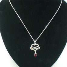 Load image into Gallery viewer, Silver Infinity Heart Polyamory Necklace
