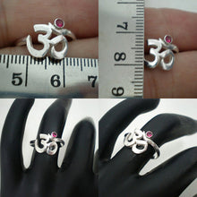 Load image into Gallery viewer, Silver Namaste Om Ring
