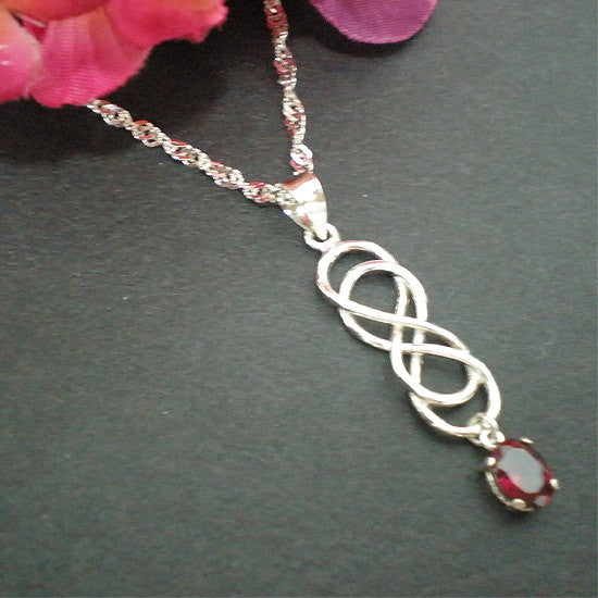 Celtic Double Infinity Necklace