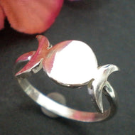 Silver Moon Phase Ring