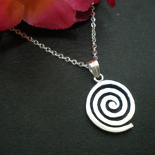 Load image into Gallery viewer, Celtic Single Spiral Necklace Pendant
