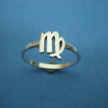 Load image into Gallery viewer, Silver Virgo Zodiac Ring
