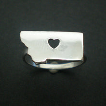 Load image into Gallery viewer, Silver Montana State Ring
